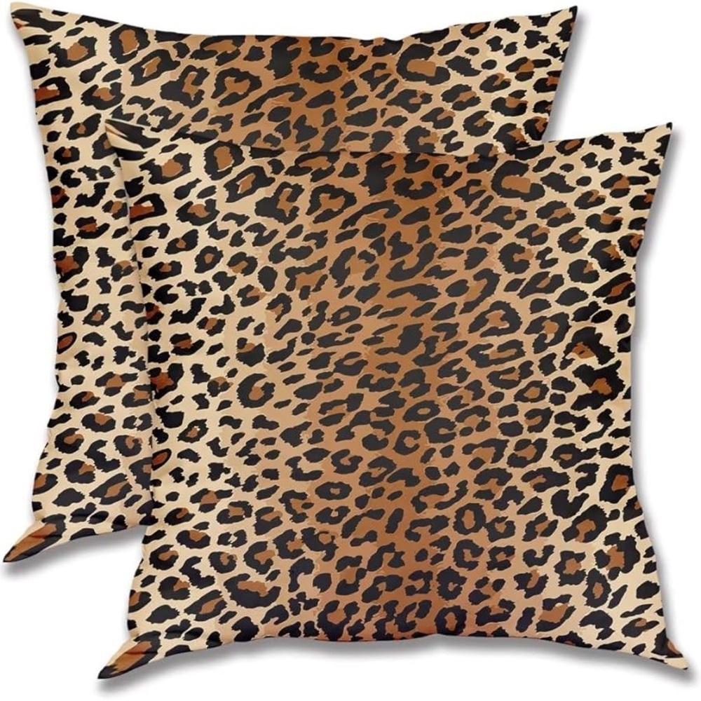 AMAZON Leopard Throw Soft Pillow Covers 18”